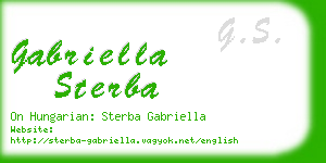 gabriella sterba business card